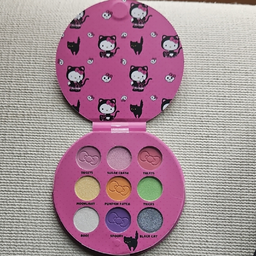 Hello Kitty Pink and Black Eyeshadow Palette